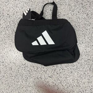 Adidas Classic Black Duffel Bag with White Logo